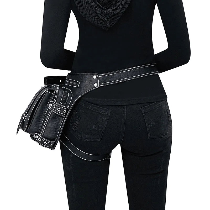 Steampunk Retro Waist Bag Gothic Messenger Bag