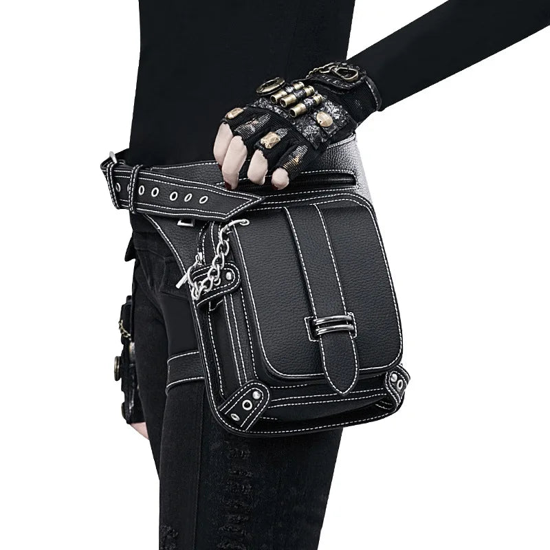 Steampunk Retro Waist Bag Gothic Messenger Bag