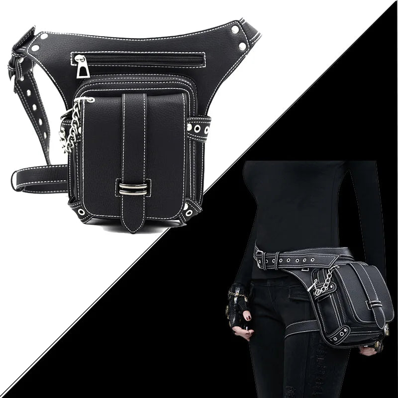 Steampunk Retro Waist Bag Gothic Messenger Bag