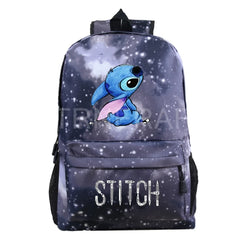 Stitch Backpack Cartoon Women Men School Bags Travel Daily Mochilas