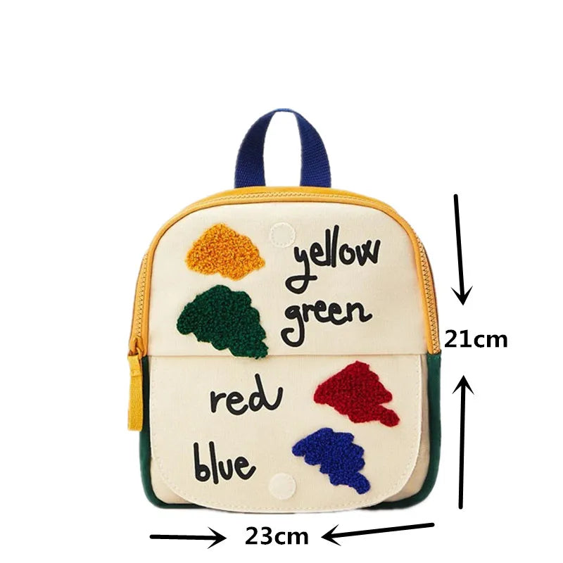 Stitching Flip School Bag for Boys and Girls