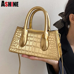 Stone Pattern Ladies Hourglass Shoulder Messenger Purses Fall Winter Handbags