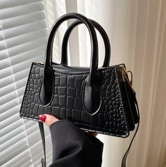 Stone Pattern Ladies Hourglass Shoulder Messenger Purses Fall Winter Handbags