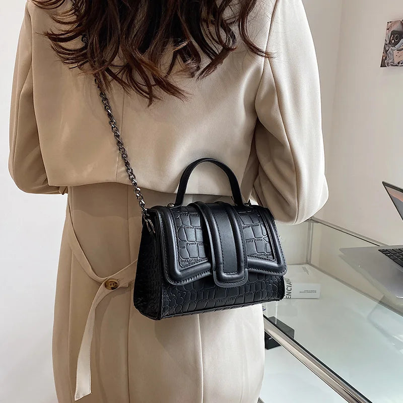 Stone Pattern Crossbody Sling Bag for Women