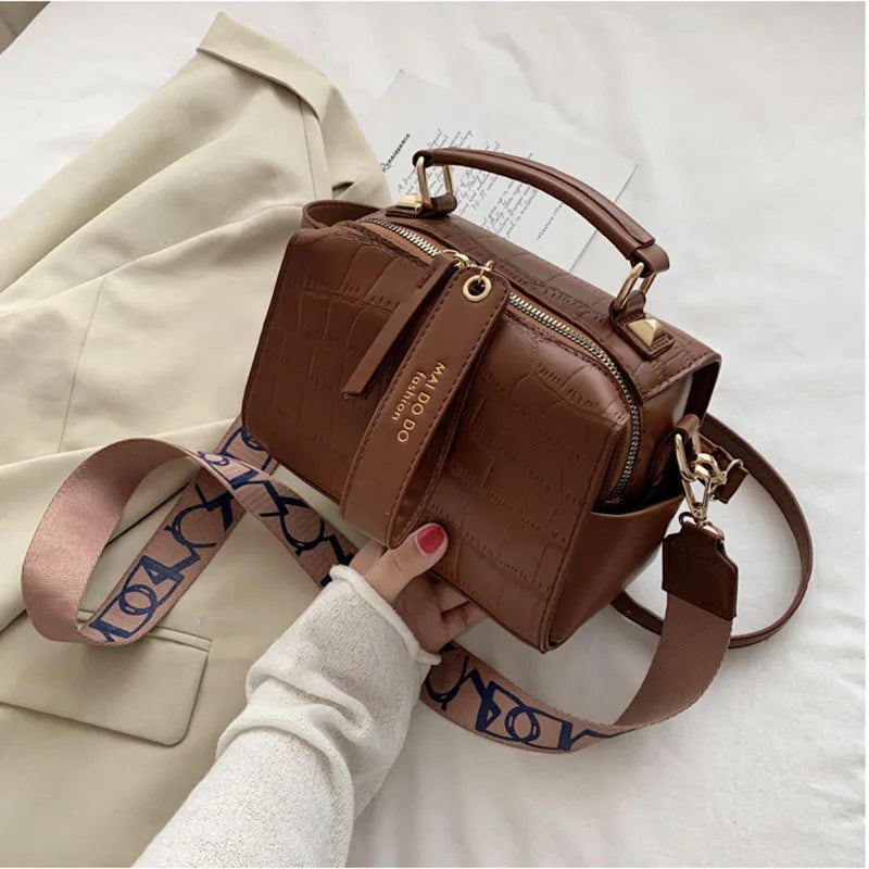 Vintage PU Leather Women Shoulder Bag Crossbody Bag Bolsa