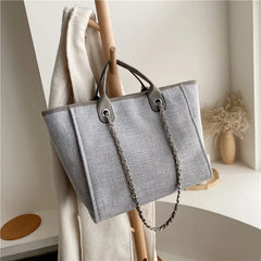 Stone Pattern Women's Handbags Beach Canvas Tote Bag