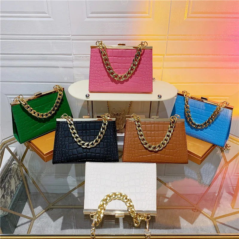 Stone Pattern Leather Ladies Shoulder Bag Crossbody Bag