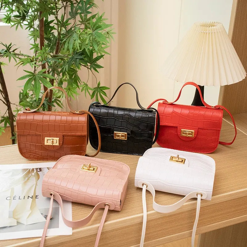 Stone Pattern Women's Shoulder Bag Messenger Cell Phone Bag