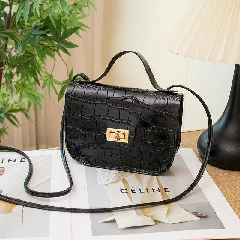 Stone Pattern Women's Shoulder Bag Messenger Cell Phone Bag