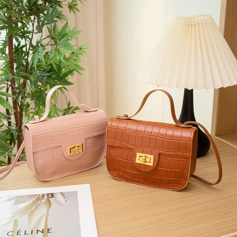 Stone Pattern Women's Shoulder Bag Messenger Cell Phone Bag