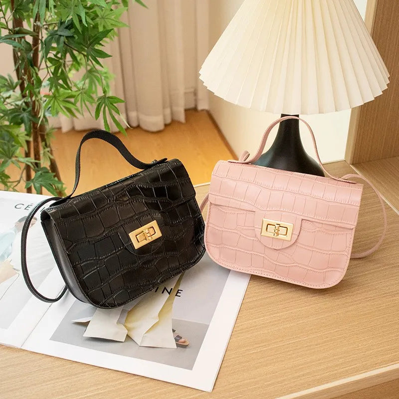 Stone Pattern Women's Shoulder Bag Messenger Cell Phone Bag