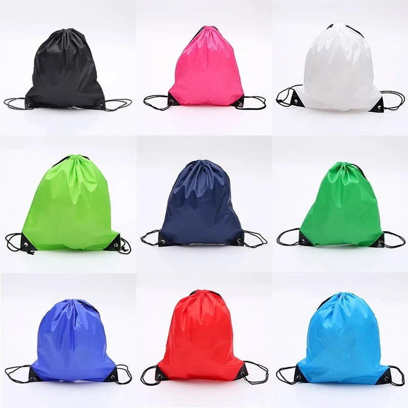 Polyester Drawstring Backpack with Storage Pocket