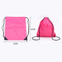 Polyester Drawstring Backpack with Storage Pocket