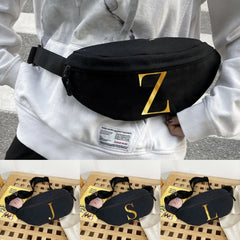 Letter Print Storage Waist Bag Multi-Functional Chest Bags