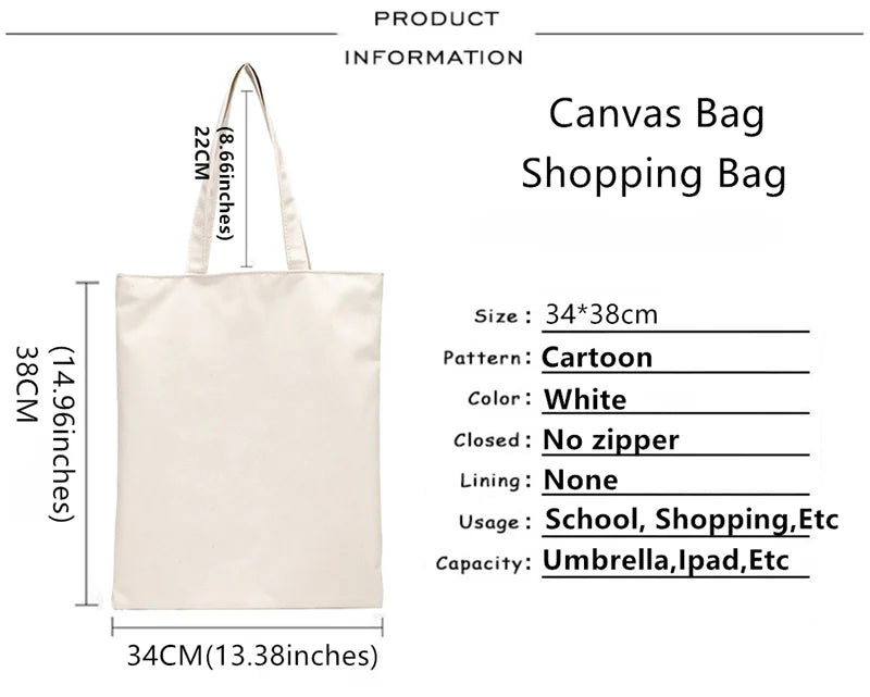 Stranger Things Shopping Bag Recycle Jute Canvas Tote Sac