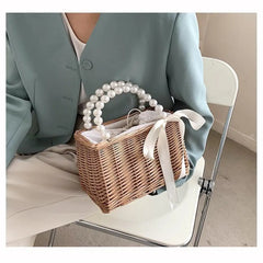 Straw Bags Beach Rattan Woven Tote Handbags Women Summer Boho Style
