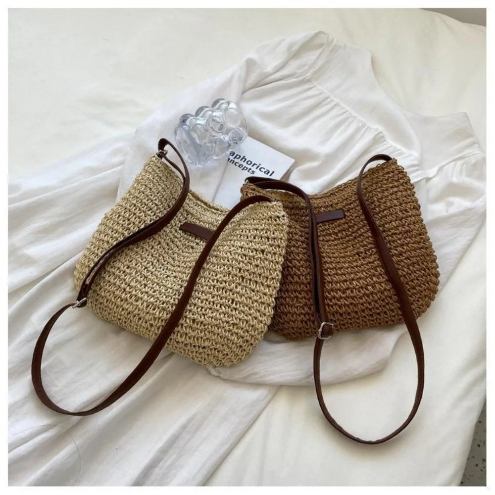 Straw Woven Shoulder Bag for Women Handbag Beach Bag