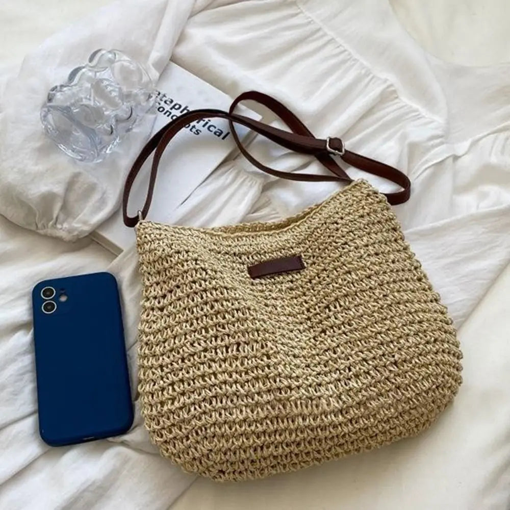 Straw Woven Shoulder Bag for Women Handbag Beach Bag