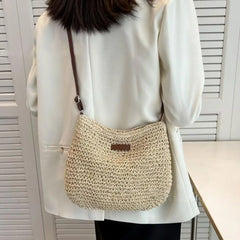 Straw Woven Shoulder Bag for Women Handbag Beach Bag