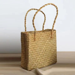 Straw Woven Handbag Portable Large Capacity Bag