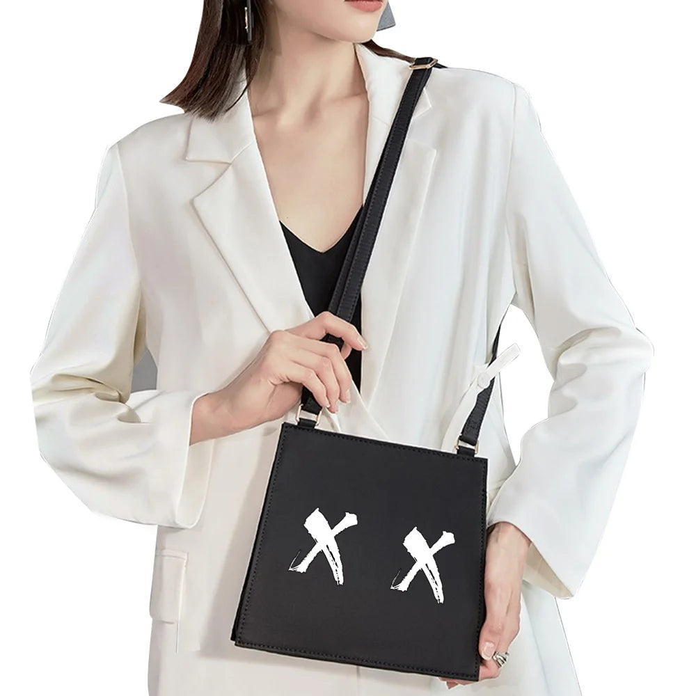Funny Pattern Square Bag Chest Shoulder Bag