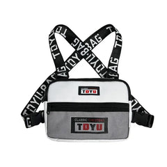 Men's Tactical Vest Crossbody Chest Bag Hip Hop Style