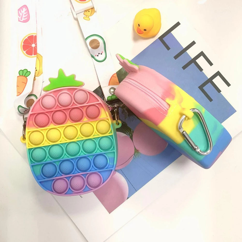 Stress Reliever Anti-Stress Squeeze Bubble Purse Toy Gift