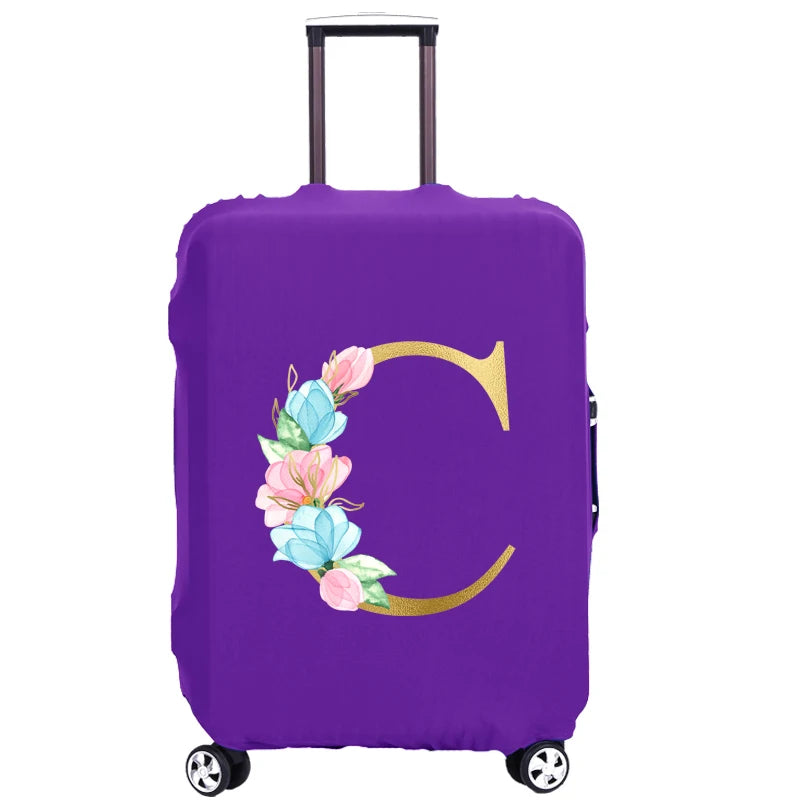 Golden Elastic Cover for 18-30 Inches Luggage