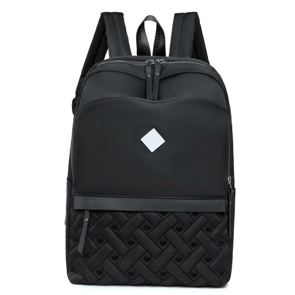 Oxford School Backpack Large Capacity Zipper Casual Bag
