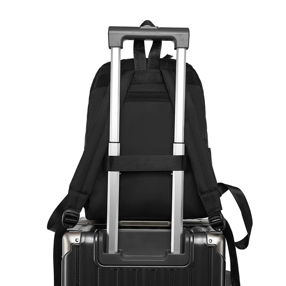 Oxford School Backpack Large Capacity Zipper Casual Bag