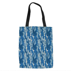 Camouflage Canvas Shoulder Bag for Shopping Men Women