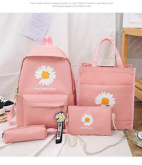 Versatile Daisy Bag Set Double Back Shoulder Female