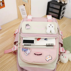 Student Girls School Bag Set High-Capacity Teen Girl Schoolbag