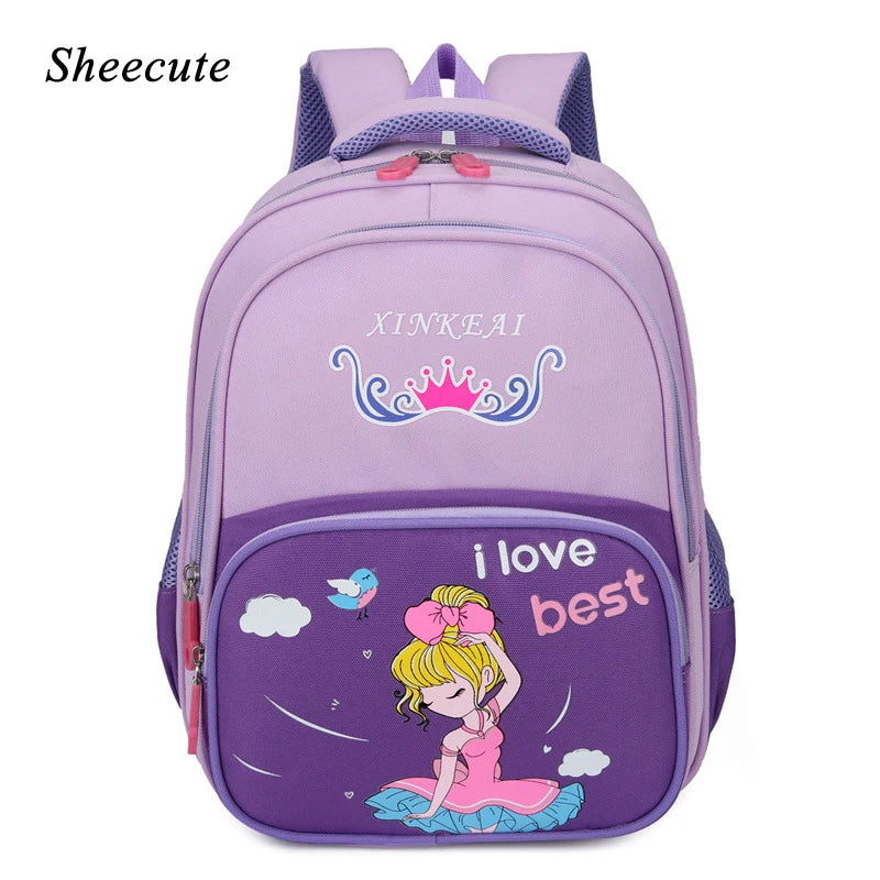 Kids School Backpack Cartoon Printing Boys and Girls Bookbag