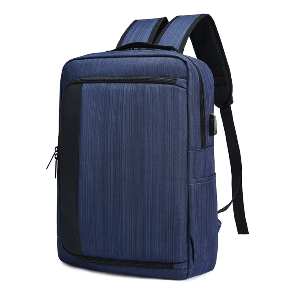 Student Travel Laptop Backpack - High Oxford Shoulder Knapsack with USB Charging