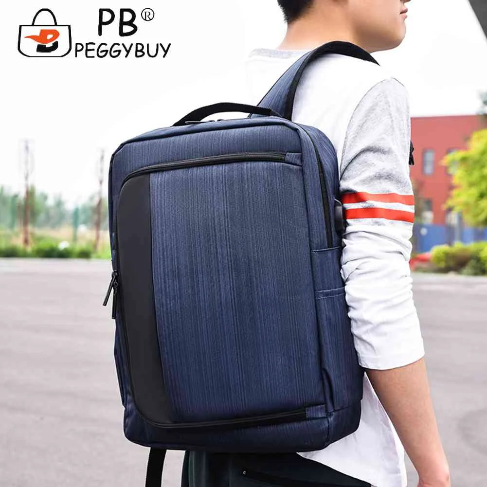 Student Travel Laptop Backpack - High Oxford Shoulder Knapsack with USB Charging