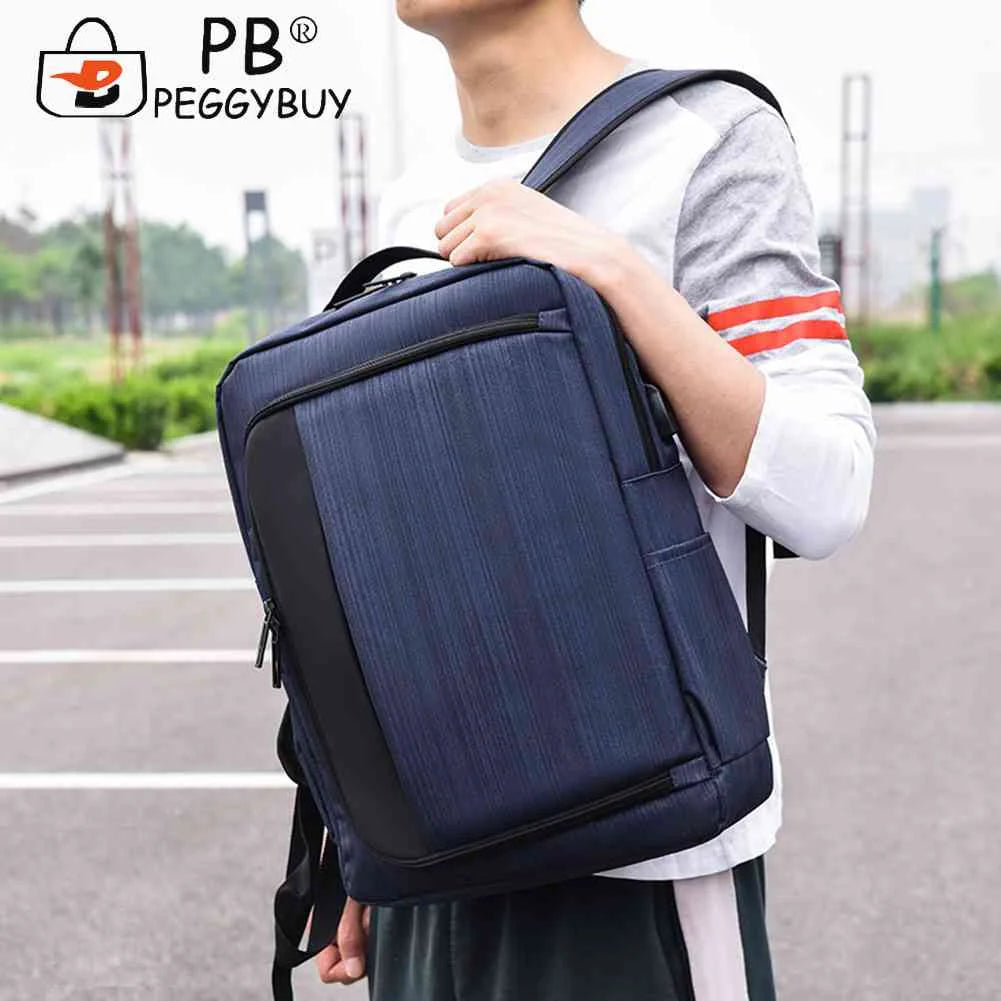 Student Travel Laptop Backpack - High Oxford Shoulder Knapsack with USB Charging