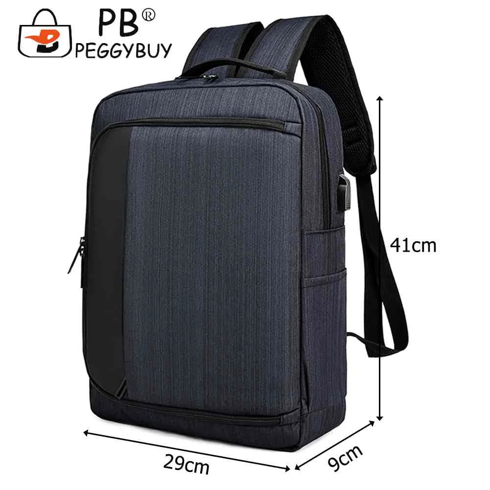Student Travel Laptop Backpack - High Oxford Shoulder Knapsack with USB Charging