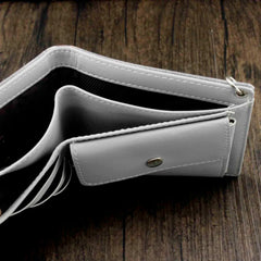 Student Man Wallet with Anti Thief Chain