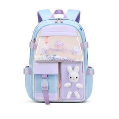 Kids Rabbit Backpack Waterproof Zipper School Bag