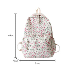 Women Floral Printing Backpack Casual School Bags