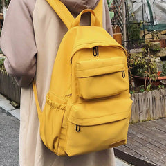 Waterproof Nylon Backpack for Women School Bag for Teenage Girls