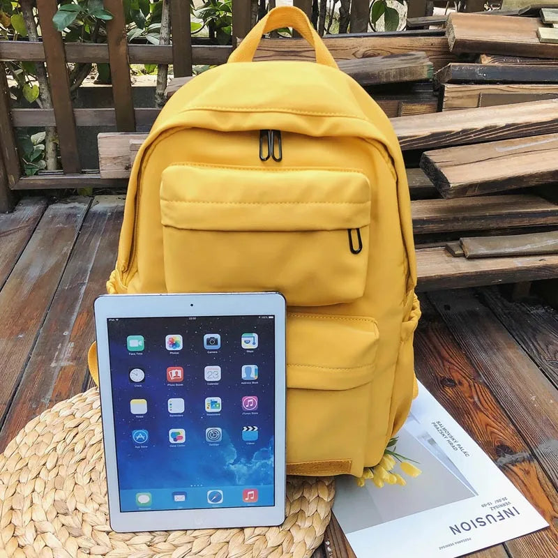 Waterproof Nylon Backpack for Women Travel School Bag