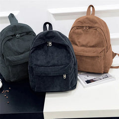 Corduroy School Backpack for Teens