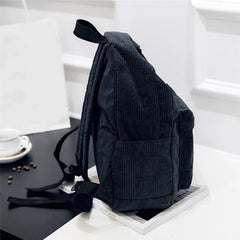 Corduroy School Backpack for Teens