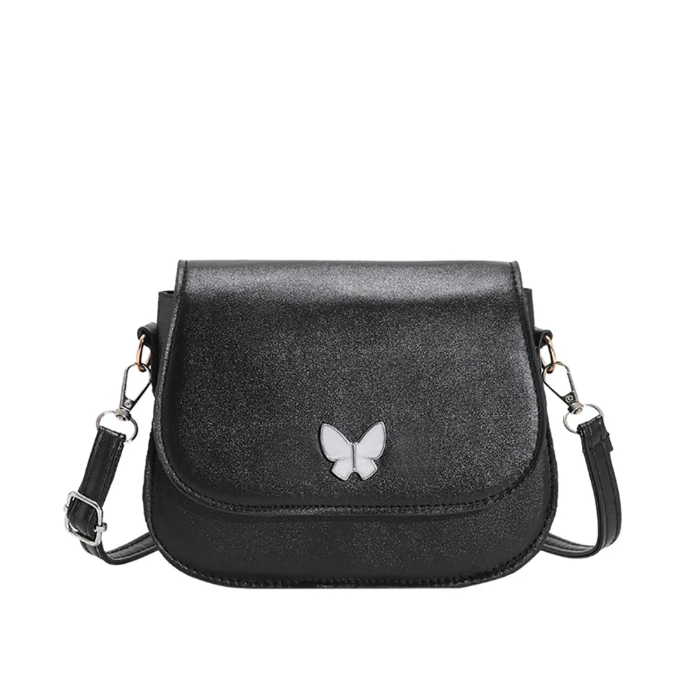 Stylish Women Butterfly PU Leather Shoulder Crossbody Bag