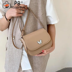 Stylish Women Butterfly PU Leather Shoulder Crossbody Bag