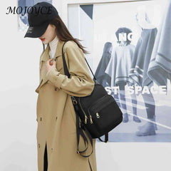 Nylon School Bag for Women Large Capacity Travel Handbag