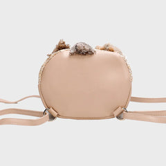 Women Straw Backpack Shoulder Messenger Bags