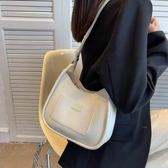 Stylish Women's Messenger Bag Solid PU Leather Satchel